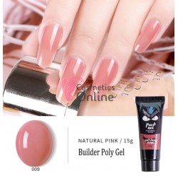 PolyGel UV/ LED pentru unghii false Mobray Fast Building Gel 15 ML - 09 Natural Pink